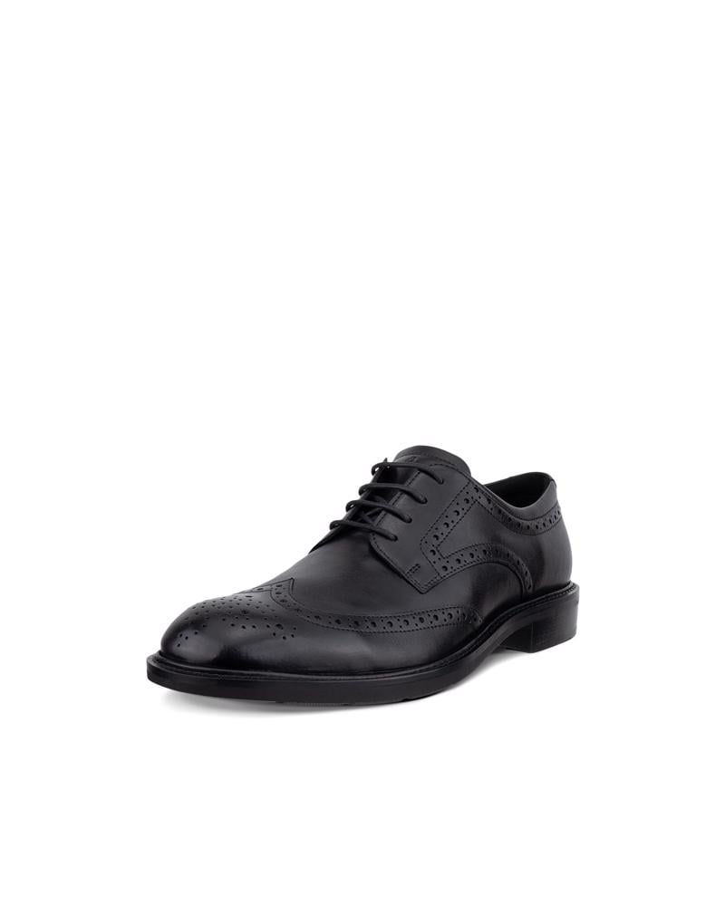 BLACK ECCO METRO PRAGUE WINGTIP