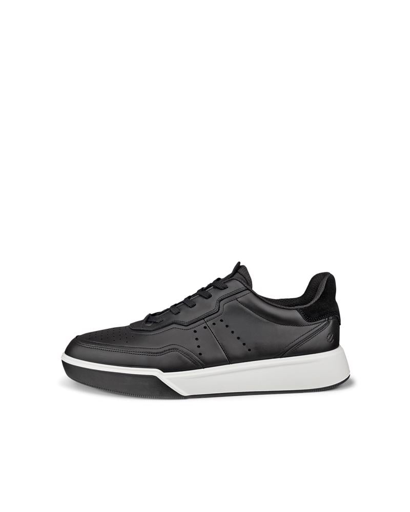 BLACK ECCO STREET COURT M LEA