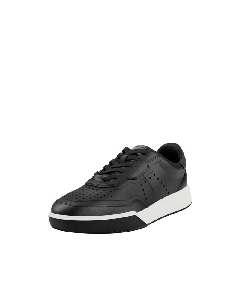 BLACK ECCO STREET COURT M LEA