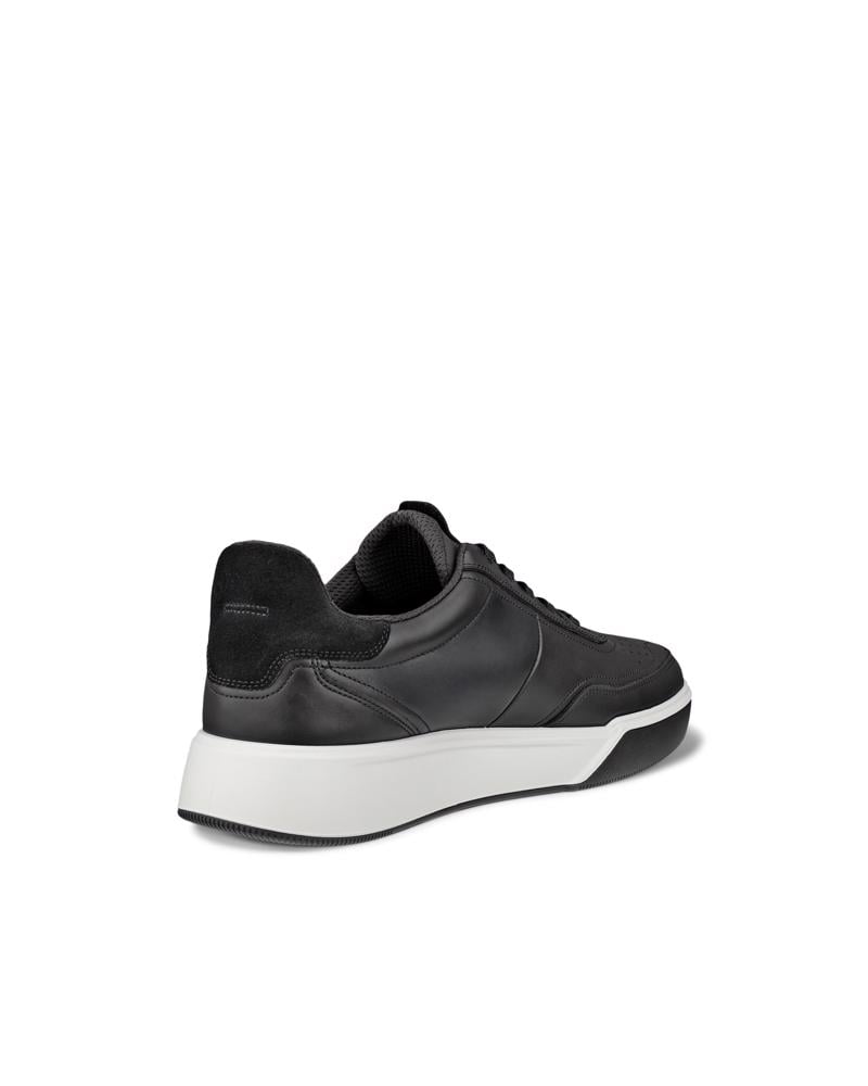 BLACK ECCO STREET COURT M LEA