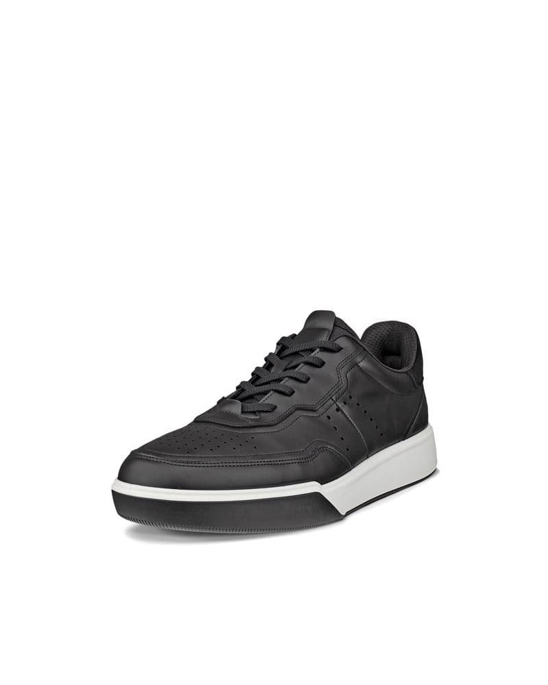 BLACK ECCO STREET COURT M LEA