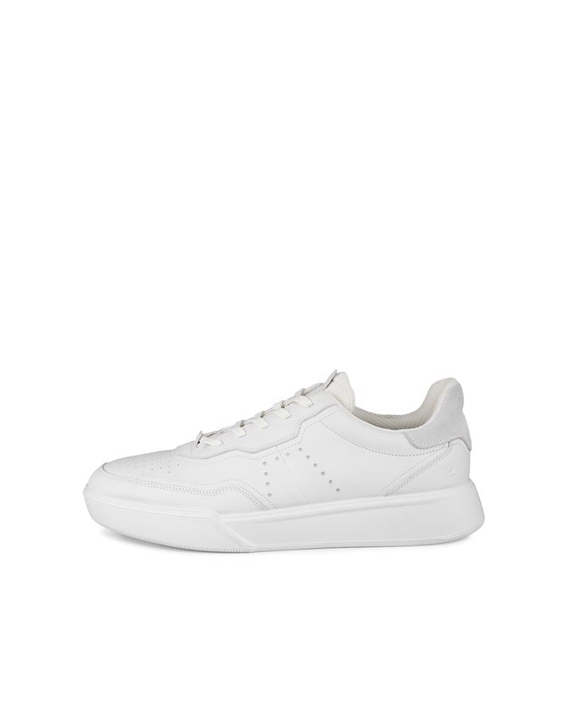 White ECCO STREET COURT M LEA