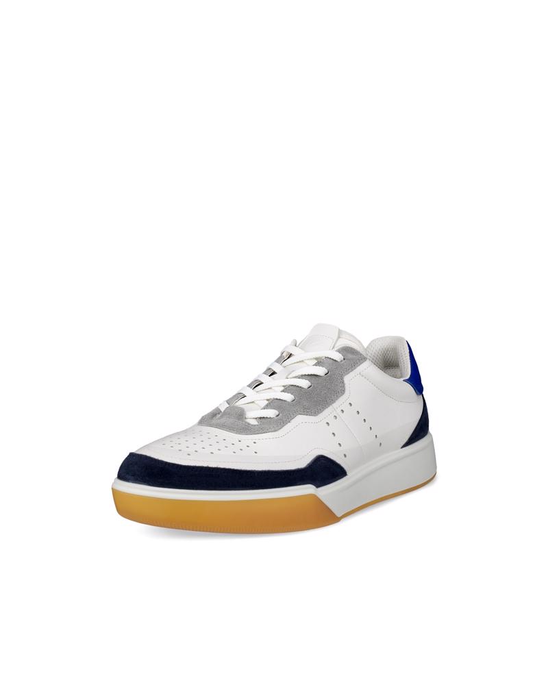 White ECCO STREET COURT M LEA