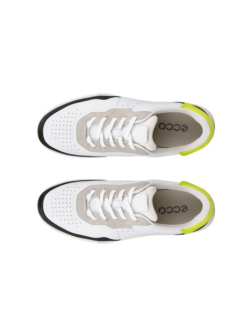 White ECCO STREET COURT M LEA