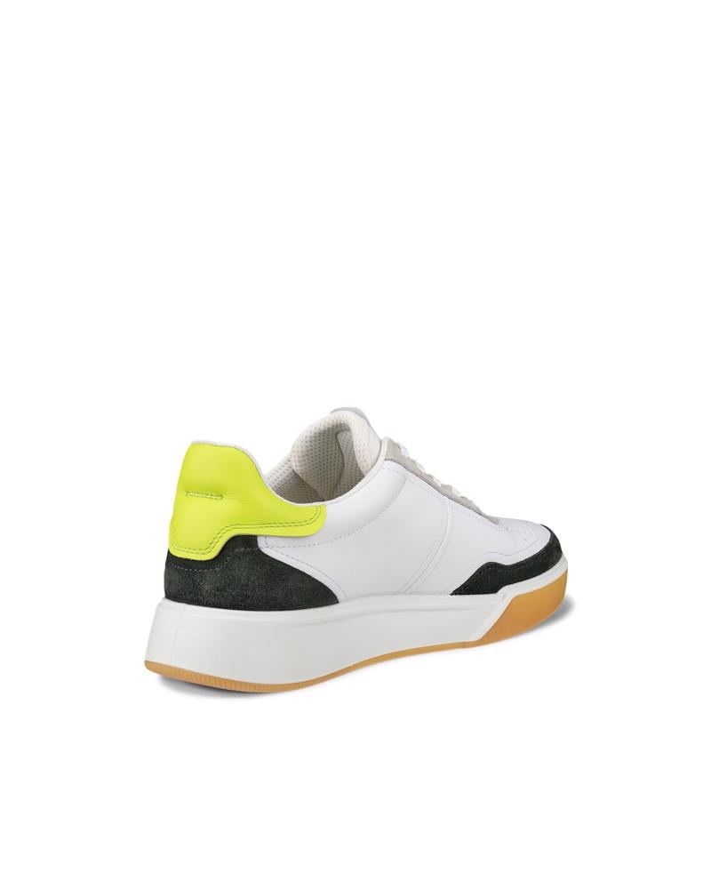 White ECCO STREET COURT M LEA