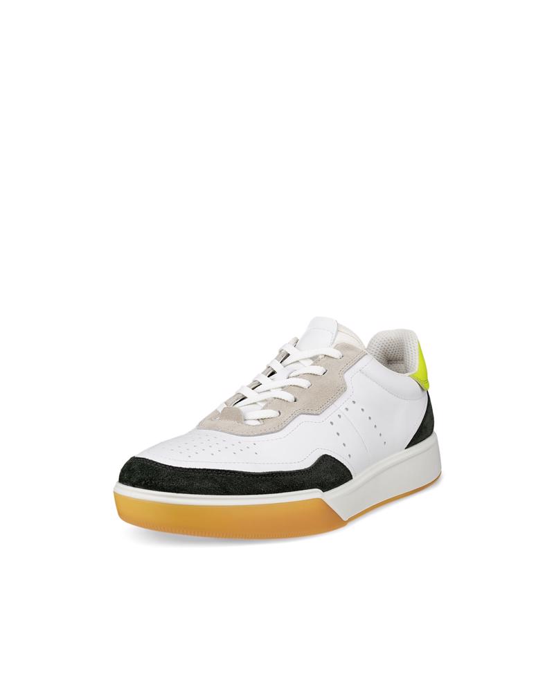 White ECCO STREET COURT M LEA