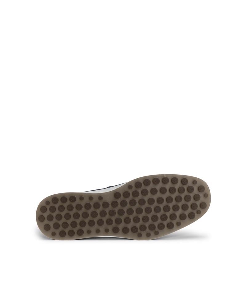 BLUE ECCO S LITE MOC PERF LOAFER