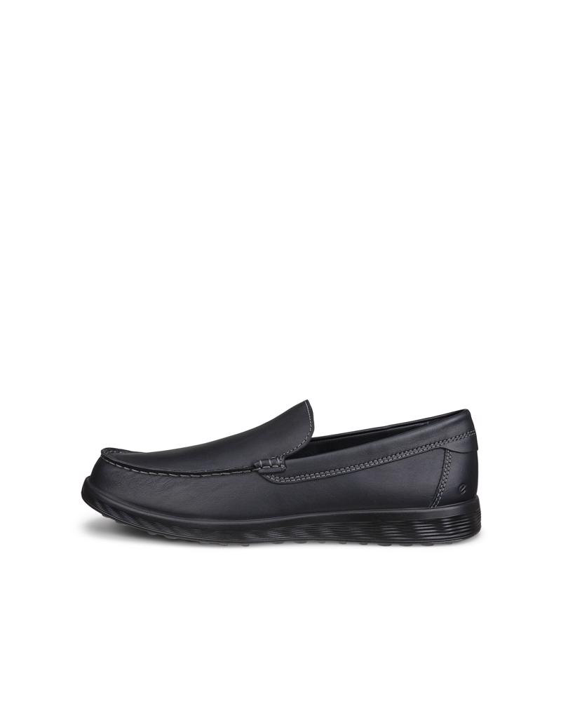 BLACK ECCO S LITE MOC LOAFER