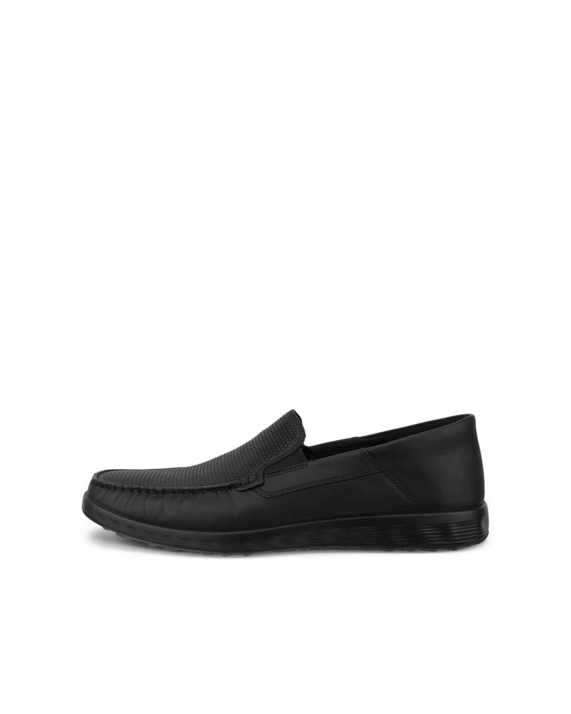 BLACK ECCO S LITE MOC M LOAFER