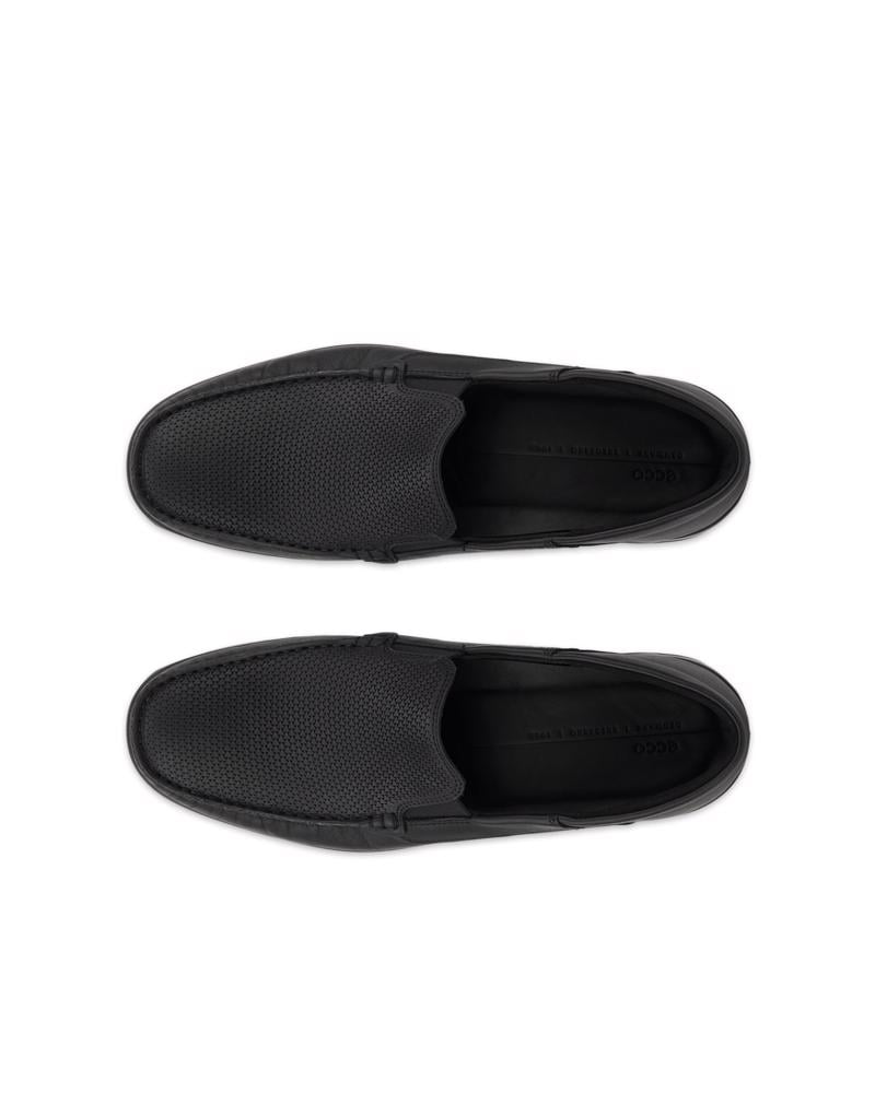 BLACK ECCO S LITE MOC M LOAFER