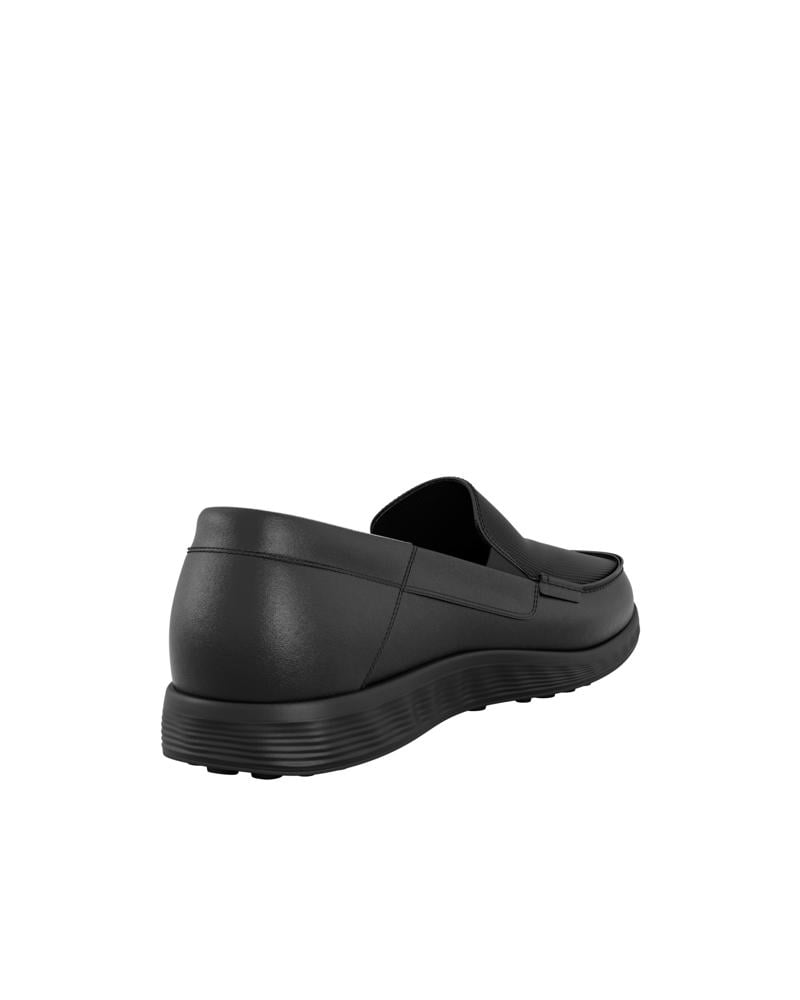 BLACK ECCO S LITE MOC M LOAFER