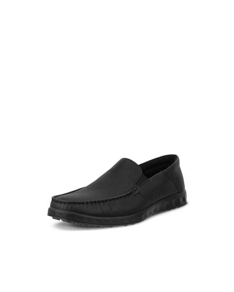 BLACK ECCO S LITE MOC M LOAFER