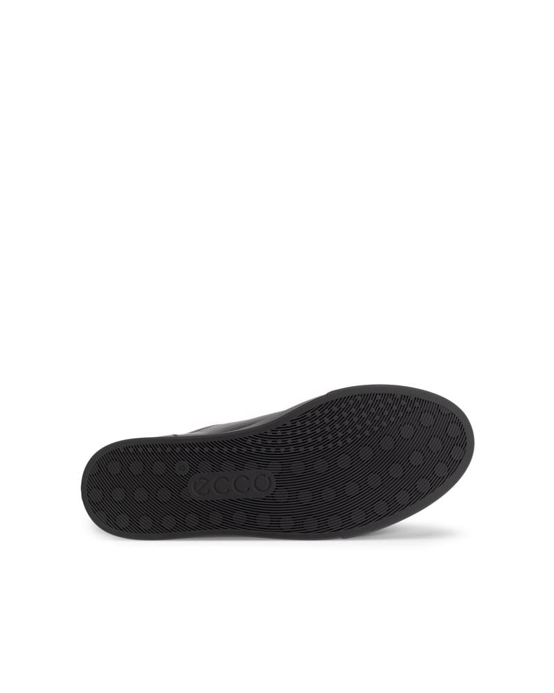 BLACK ECCO SOFT 10 M LACE SNEAKER