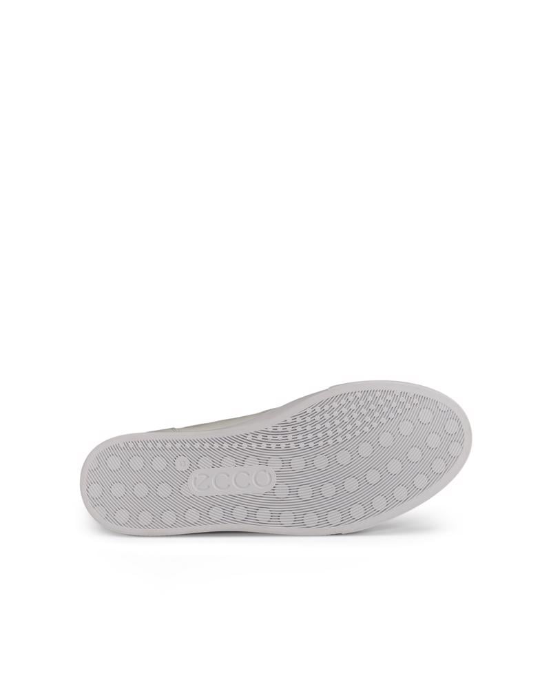 White ECCO SOFT 10 M LACE SNEAKER