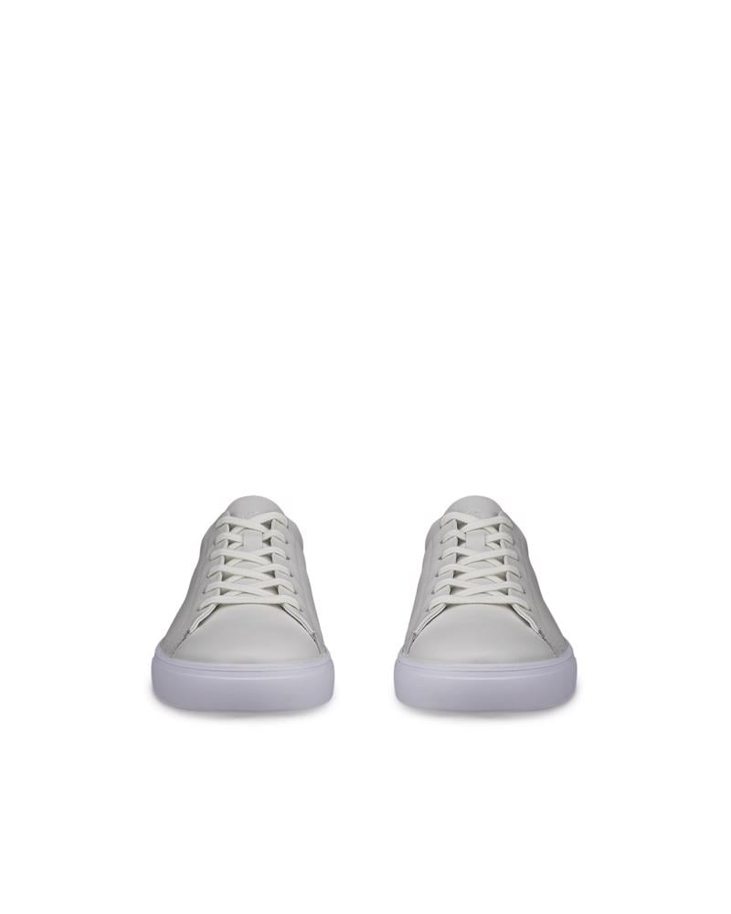 White ECCO SOFT 10 M LACE SNEAKER