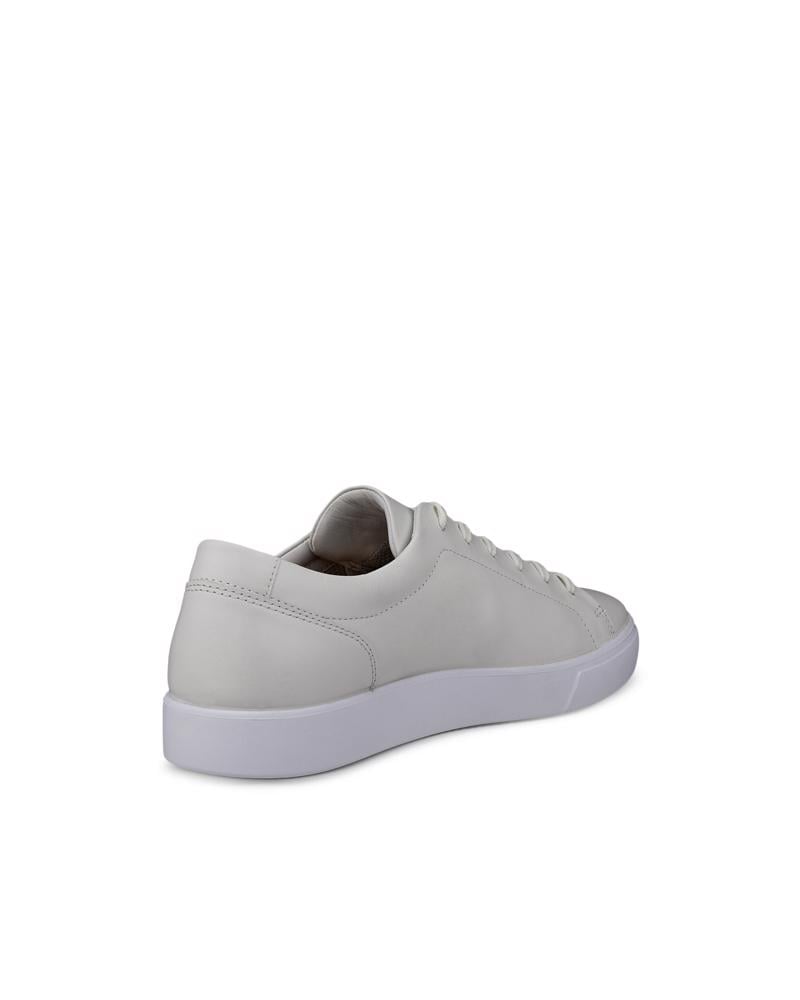 White ECCO SOFT 10 M LACE SNEAKER