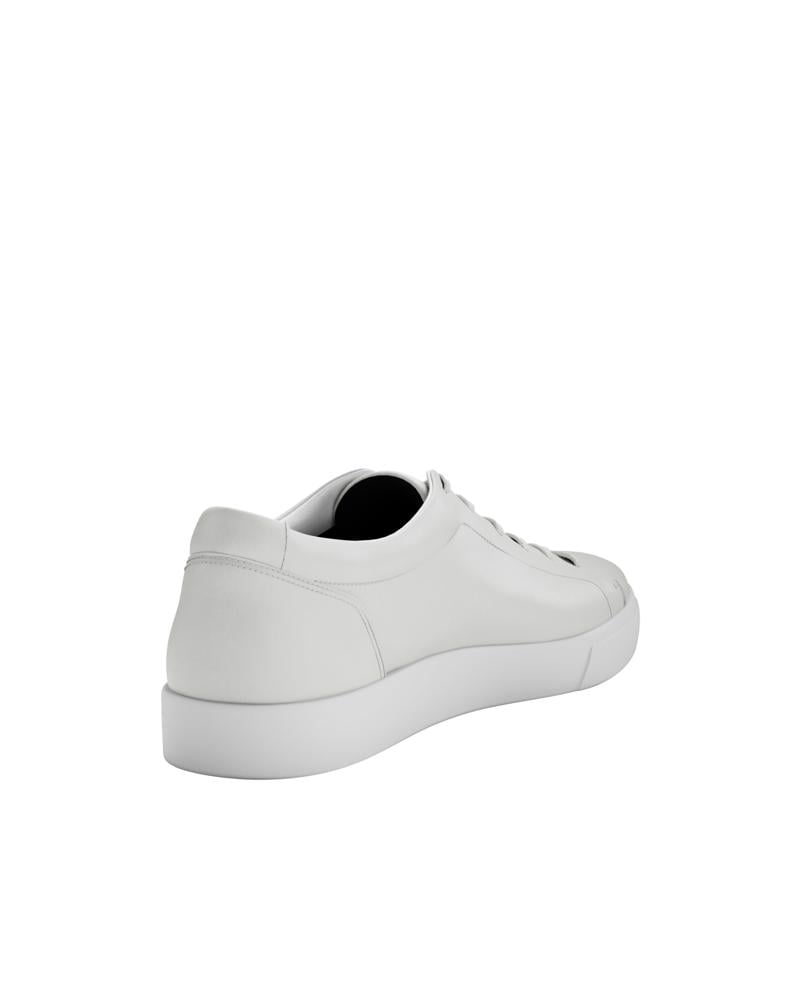 White ECCO SOFT 10 M LACE SNEAKER