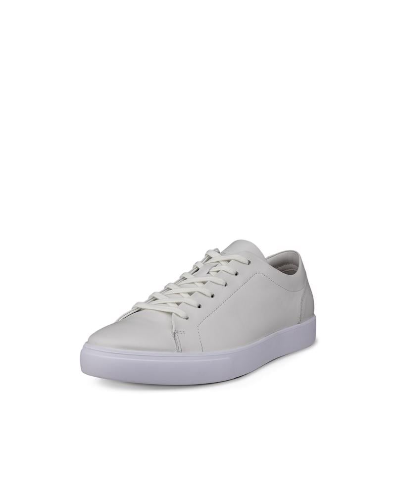 White ECCO SOFT 10 M LACE SNEAKER