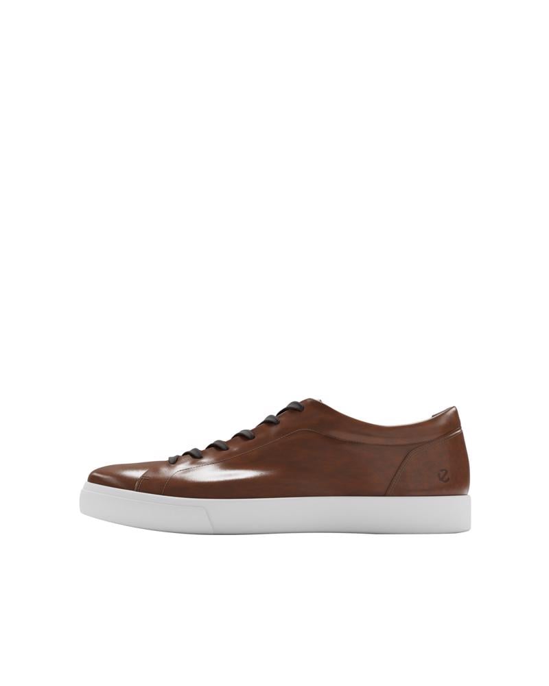 Brown ECCO SOFT 10 M LACE SNEAKER