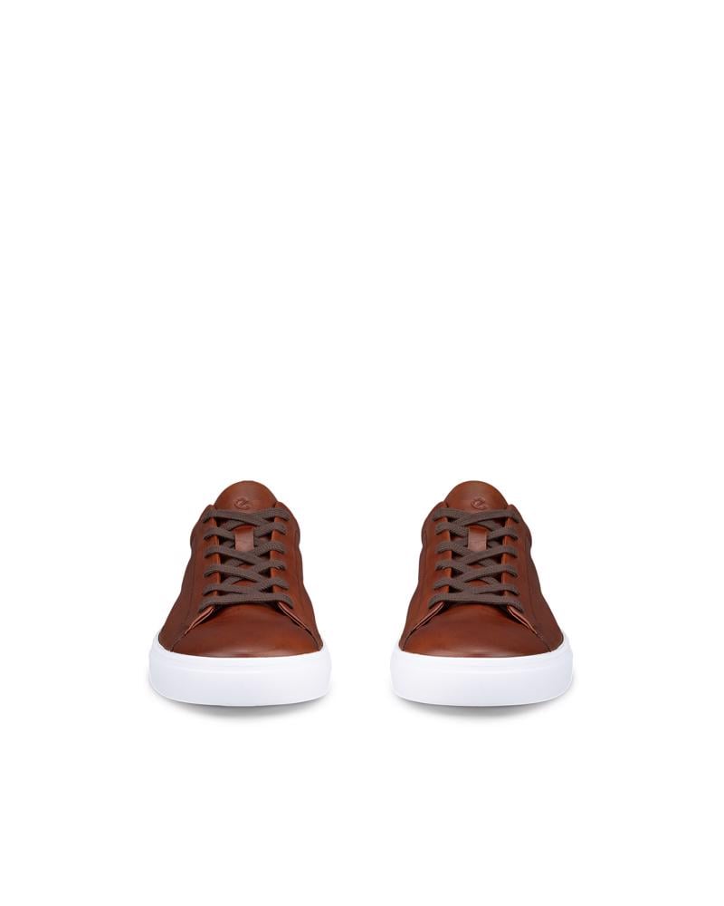 Brown ECCO SOFT 10 M LACE SNEAKER