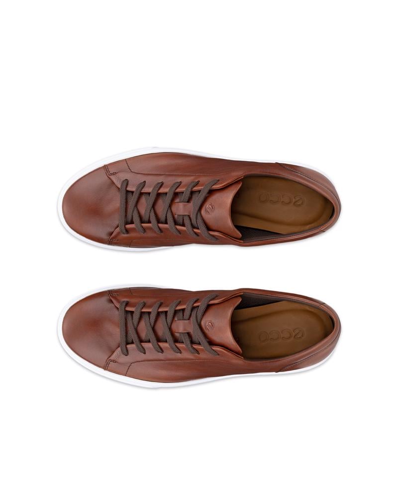 Brown ECCO SOFT 10 M LACE SNEAKER