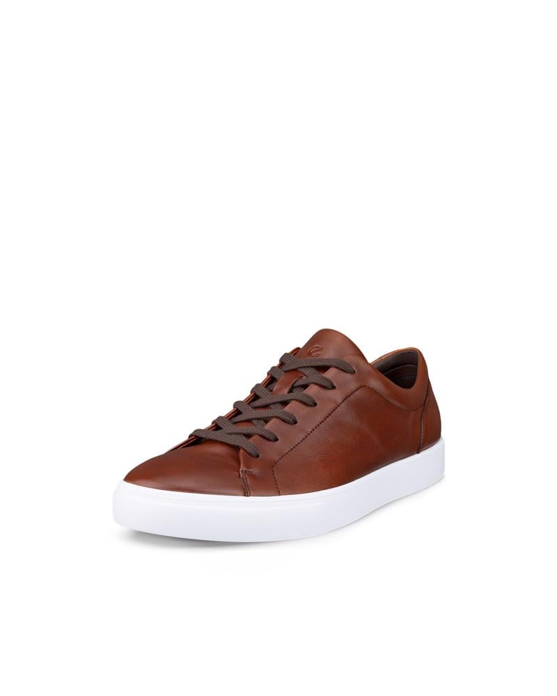 Brown ECCO SOFT 10 M LACE SNEAKER