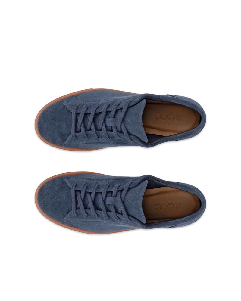 BLUE ECCO SOFT 10 M LACE SNEAKER