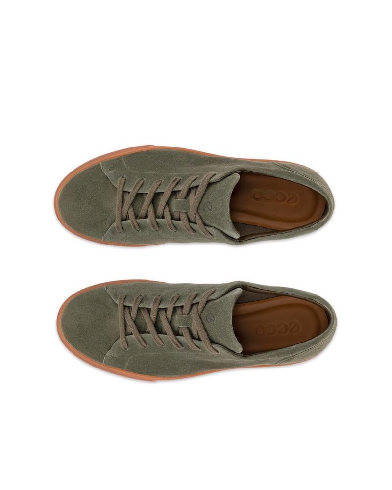 Green ECCO SOFT 10 M LACE SNEAKER