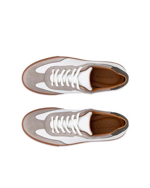 White ECCO SOFT 10 M RETRO SNEAKER