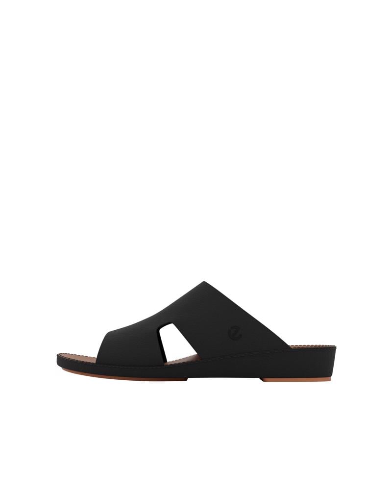 BLACK ECCO RAHASTEP M SANDAL LDT