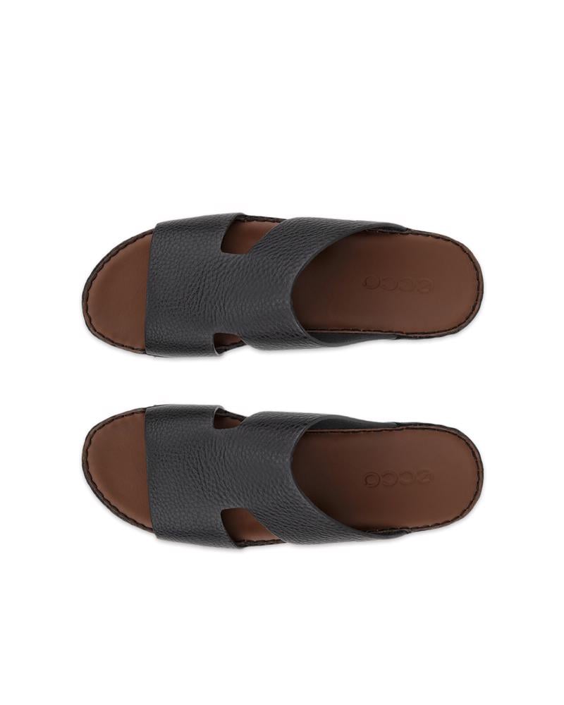 BLACK ECCO RAHASTEP M SANDAL LDT