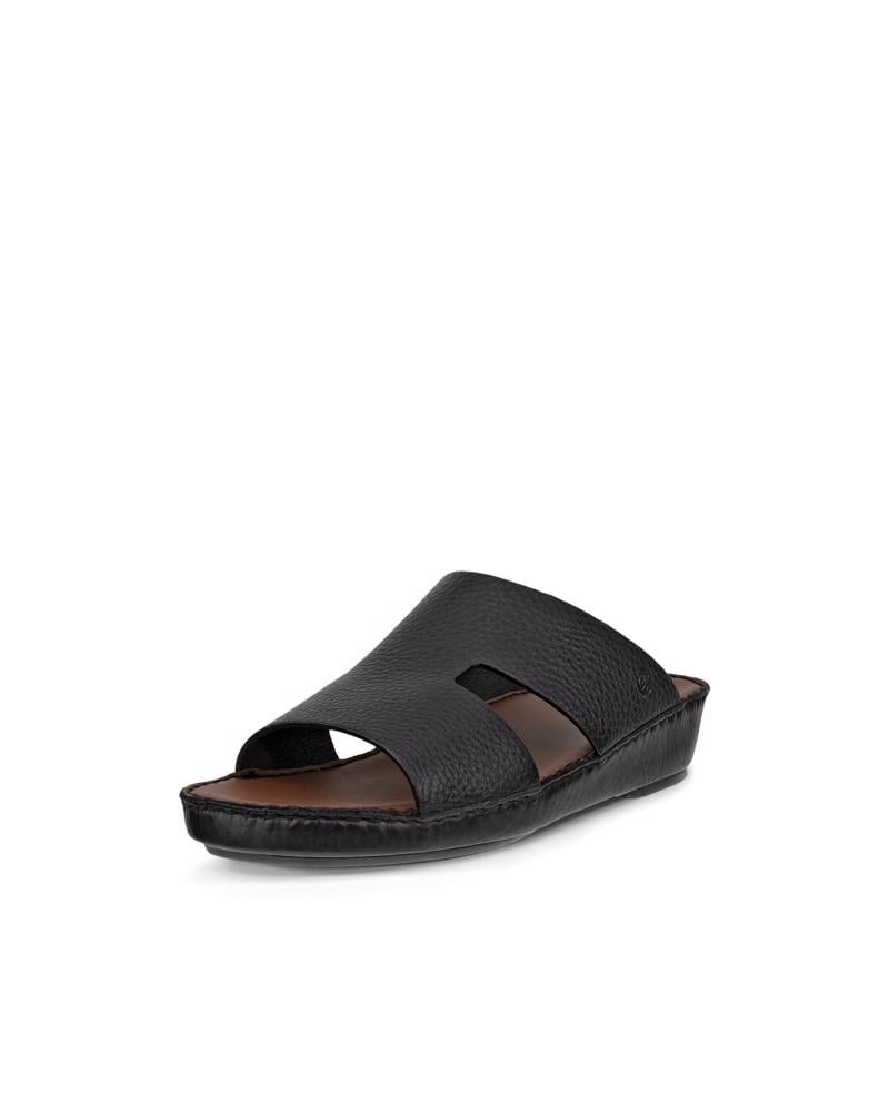 BLACK ECCO RAHASTEP M SANDAL LDT