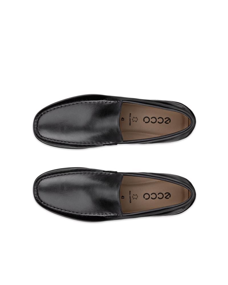 BLACK ECCO Classic Moc 2.0 Moccasin