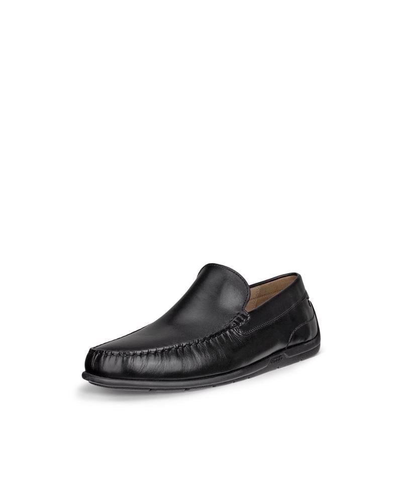 BLACK ECCO Classic Moc 2.0 Moccasin