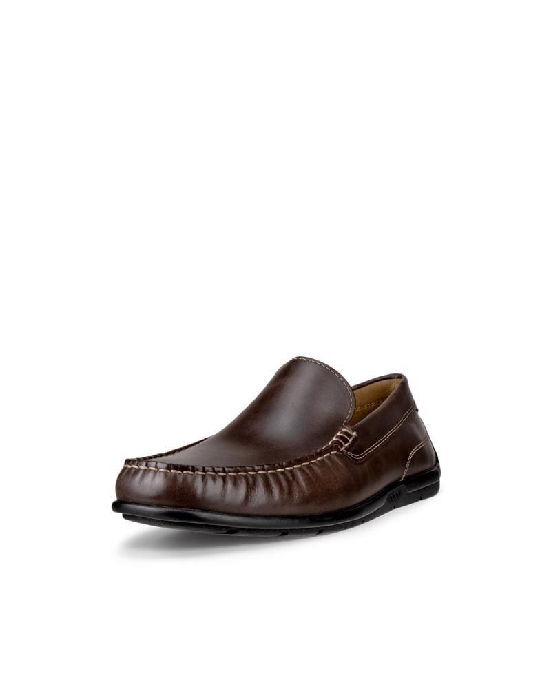 بني ECCO Classic Moc 2.0 Moccasin