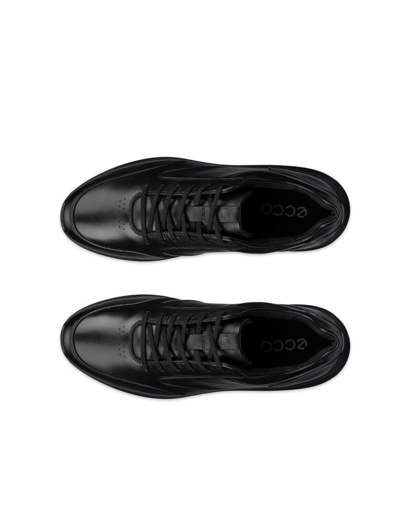 BLACK ECCO CITY STRIDE SNEAKER