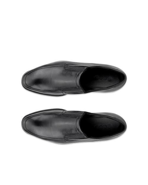 BLACK ECCO MELBOURNE SLIP ON