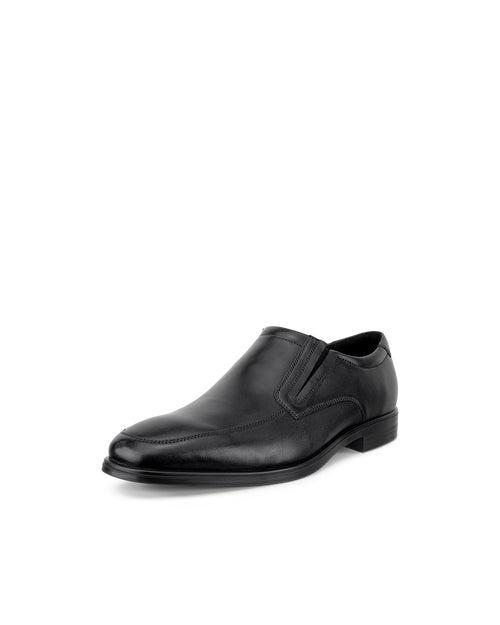 BLACK ECCO MELBOURNE SLIP ON