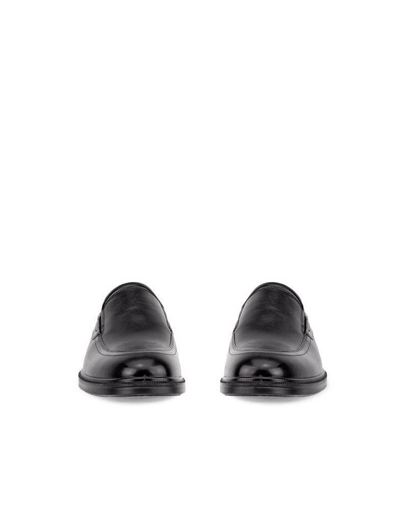 BLACK ECCO LISBON M APRON SLIP-ON