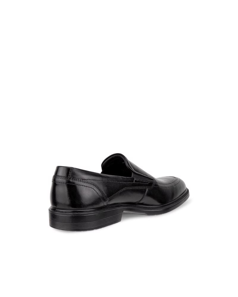 BLACK ECCO LISBON M APRON SLIP-ON