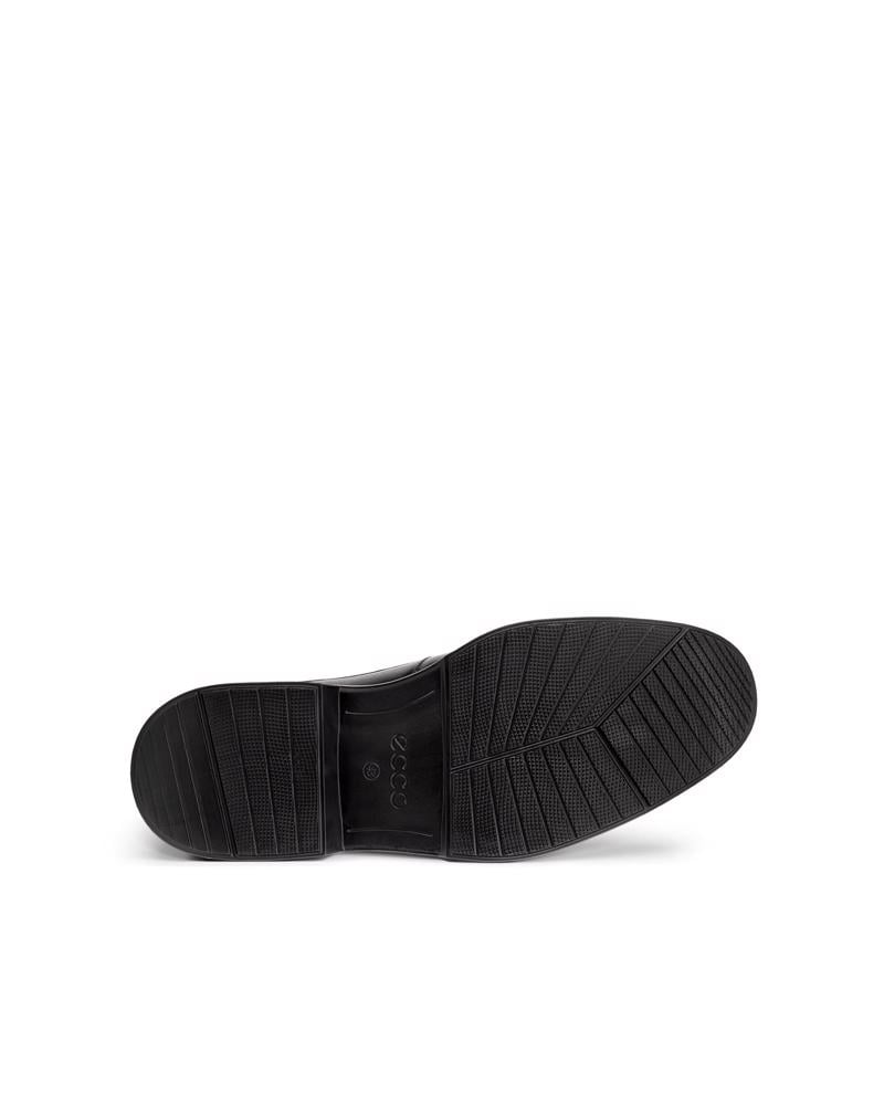BLACK ECCO LISBON M APRON SLIP-ON
