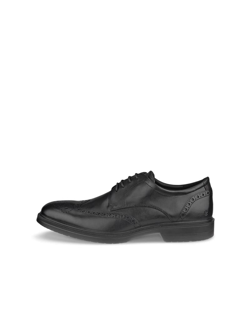 BLACK ECCO LISBON M WINGTIP