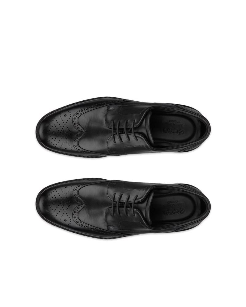BLACK ECCO LISBON M WINGTIP