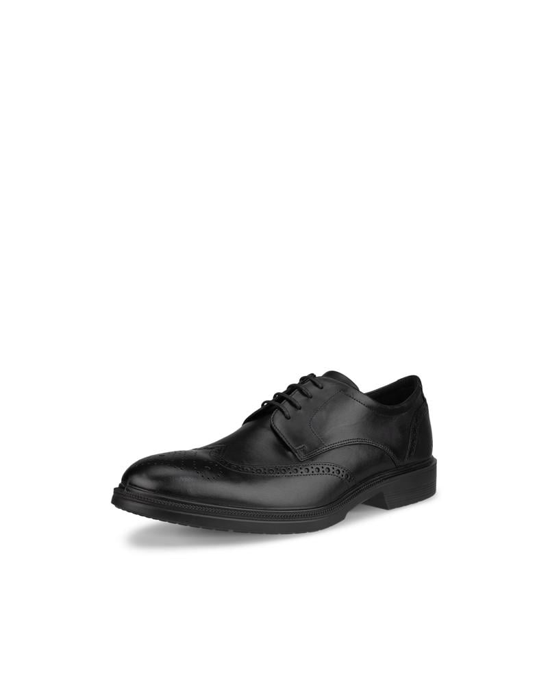 BLACK ECCO LISBON M WINGTIP