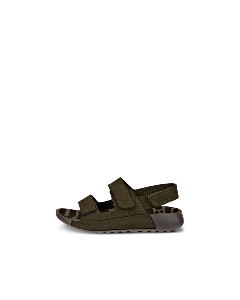 Green ECCO COZMO K FLAT SANDAL