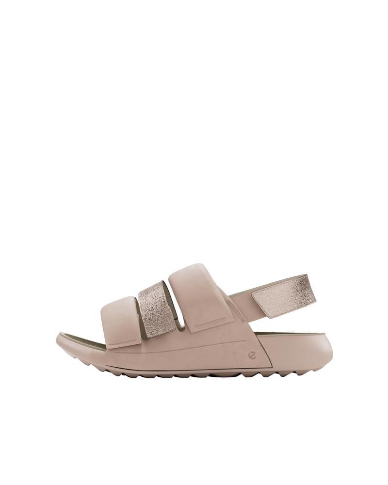 Beige ECCO COZMO K 4 STRAP SANDAL