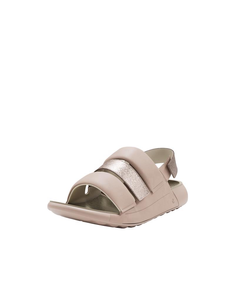 Beige ECCO COZMO K 4 STRAP SANDAL