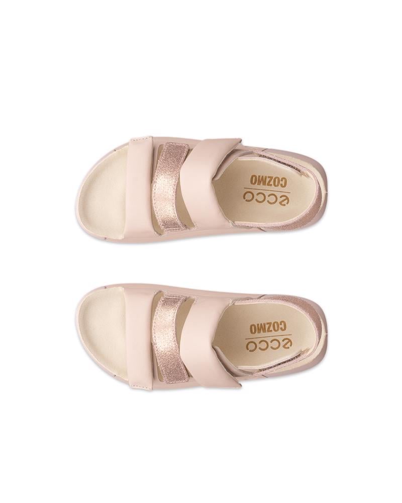 Beige ECCO COZMO K 4 STRAP SANDAL