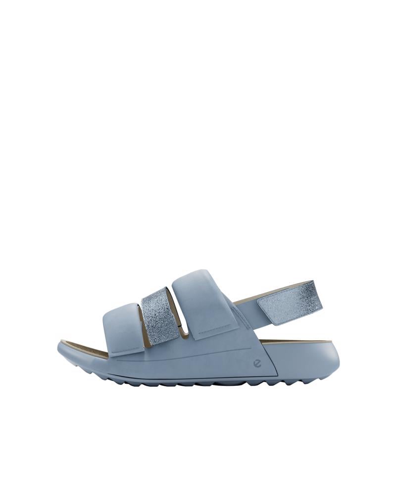 BLUE ECCO COZMO K 4 STRAP SANDAL