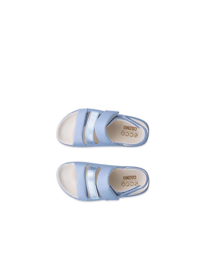 BLUE ECCO COZMO K 4 STRAP SANDAL